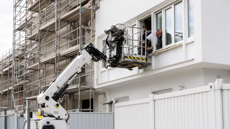 Arbeitsbühne im Einsatz