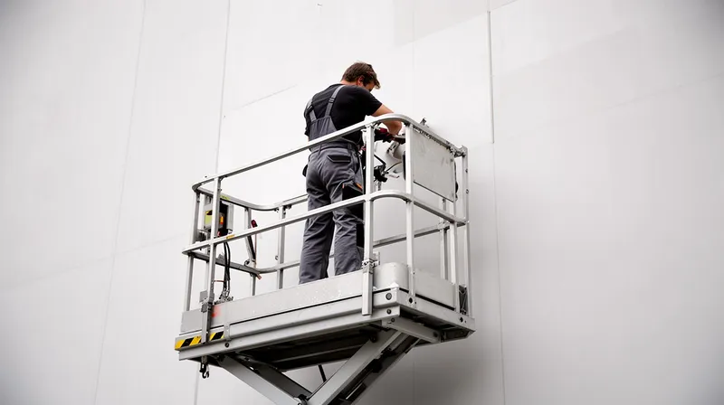 Arbeitsbühne im Einsatz