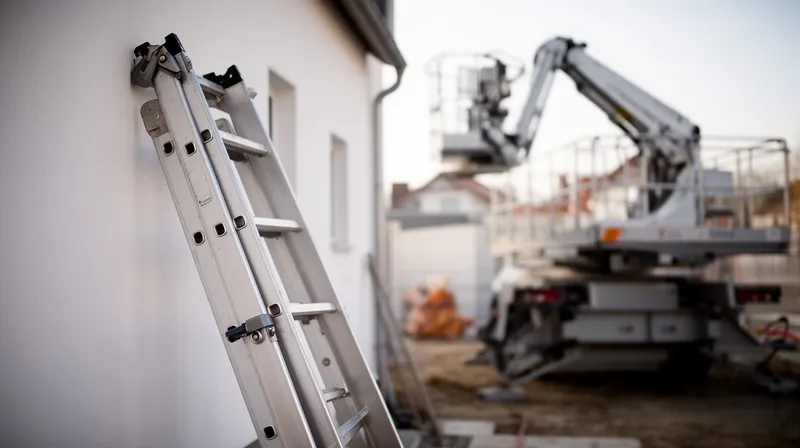 Arbeitsbühne im Einsatz